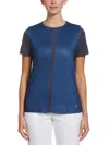 Callaway Mitered Reflection Stripe Top In Black