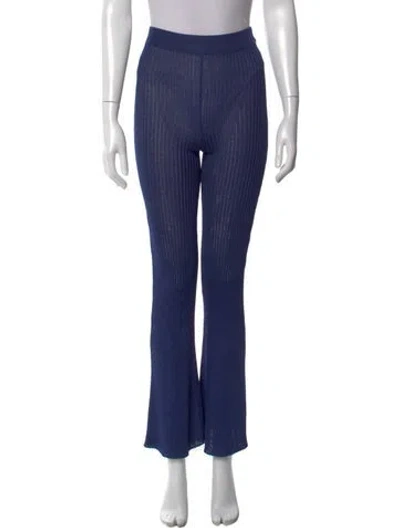 Pre-owned Calle Del Mar Flared Pants In Blue