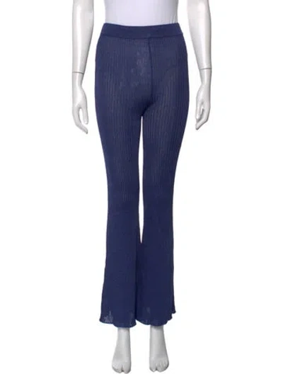 Pre-owned Calle Del Mar Flared Pants In Blue