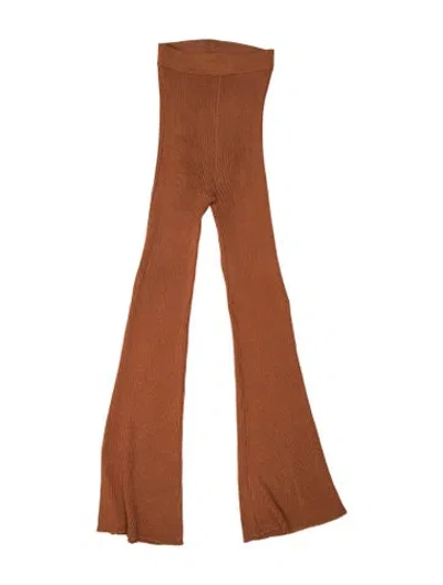 Pre-owned Calle Del Mar Flared Pants In Orange