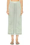 Calle Del Mar Garden Party Skirt In Multi