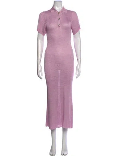 Pre-owned Calle Del Mar Long Dress In Purple