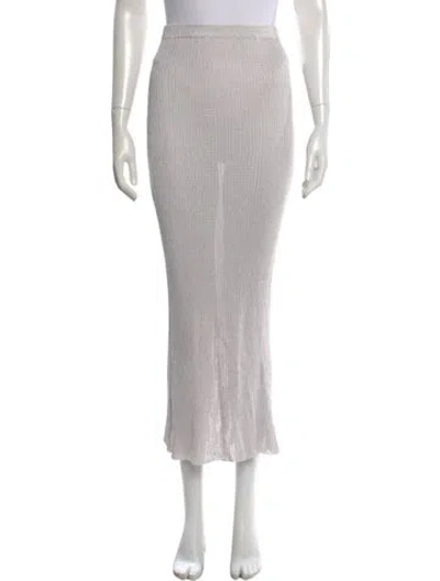 Pre-owned Calle Del Mar Long Skirt In Gray