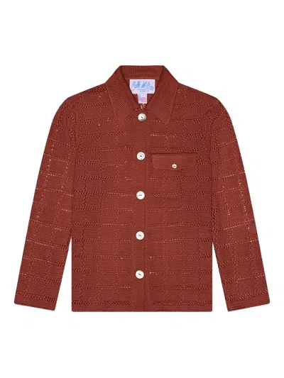 CALLE DEL MAR LONG-SLEEVE GRID-PATTERN SHIRT