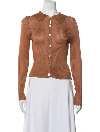 Pre-owned Calle Del Mar Long Sleeve Top In Orange