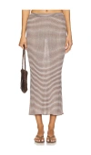 Calle Del Mar Micro Stripe Rib Skirt