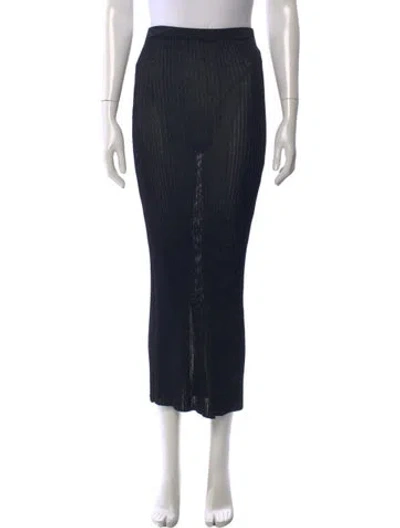 Pre-owned Calle Del Mar Midi Length Skirt In Black