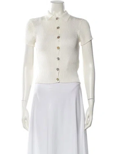 Pre-owned Calle Del Mar Mock Neck Sweater In Neutral