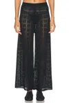 Calle Del Mar Patchwork Pant In Black