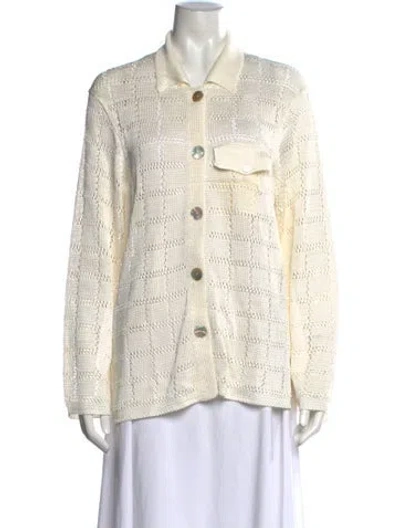 Pre-owned Calle Del Mar Patterned Sweater In Neutrals