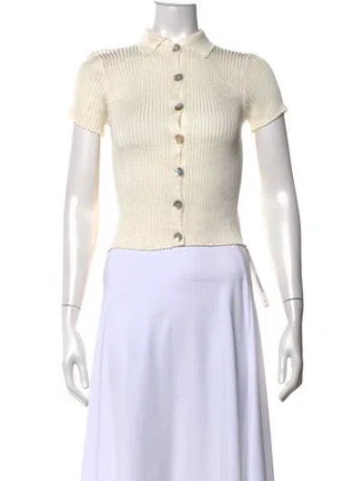 Pre-owned Calle Del Mar Short Sleeve Polo In Neutrals