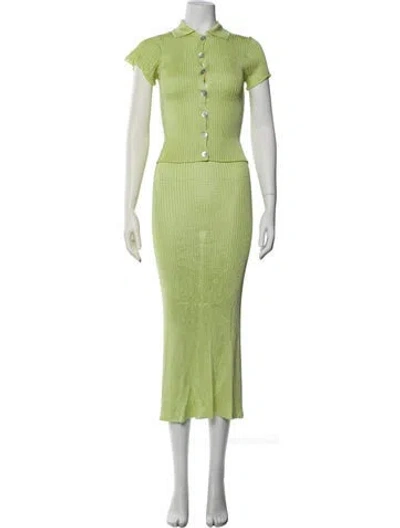 Pre-owned Calle Del Mar Skirt Set In Green