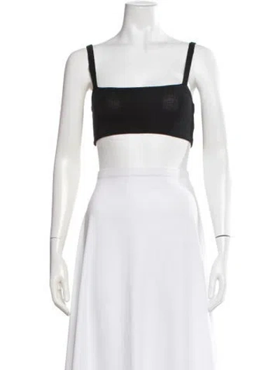 Pre-owned Calle Del Mar Square Neckline Sleeveless Crop Top In Brown