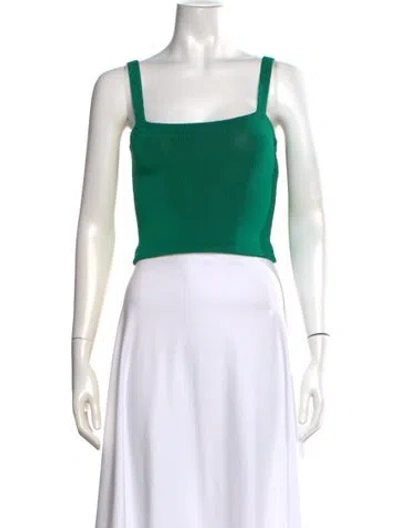 Pre-owned Calle Del Mar Square Neckline Sleeveless Crop Top In Pink
