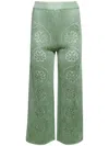 Calle Del Mar Vine Floral Trousers In Green