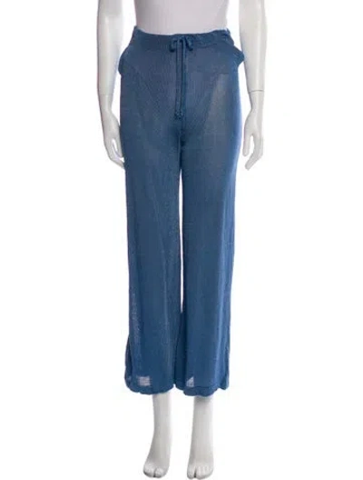 Pre-owned Calle Del Mar Wide Leg Pants In Blue