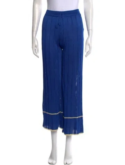 Pre-owned Calle Del Mar Wide Leg Pants In Blue