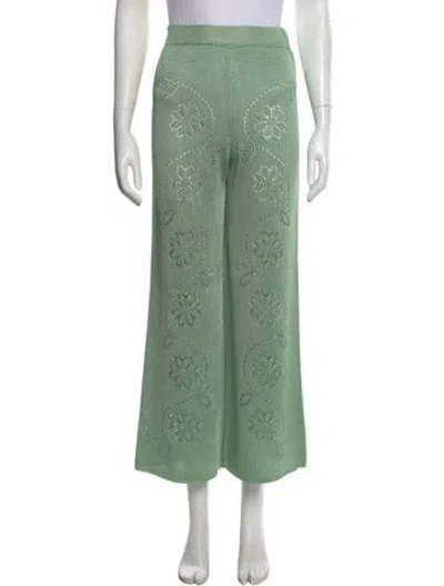 Pre-owned Calle Del Mar Wide Leg Pants In Green