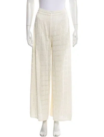 Pre-owned Calle Del Mar Wide Leg Pants In Neutral