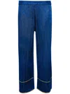 Calle Del Mar Wide Rib Pajama Pant In Blue