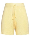 Calle Del Mar Woman Shorts & Bermuda Shorts Yellow Size L Viscose In Yellow
