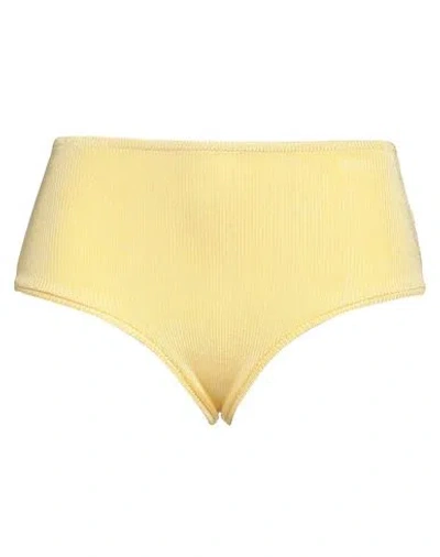 Calle Del Mar Woman Shorts & Bermuda Shorts Yellow Size L Viscose, Lycra
