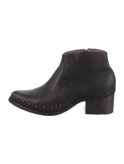 Pre-owned Calleen Cordero Leather Boots In Black