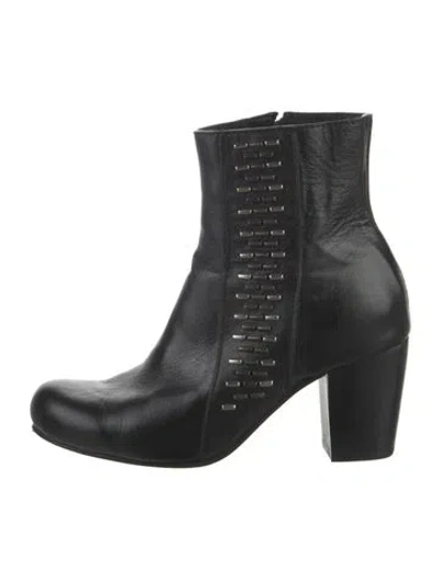 Pre-owned Calleen Cordero Leather Boots In Black