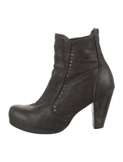 Pre-owned Calleen Cordero Leather Boots In Black