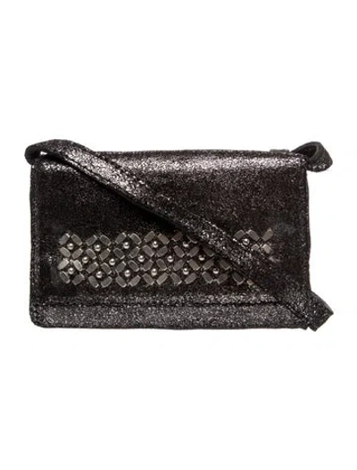 Pre-owned Calleen Cordero Leather Crossbody Bag In Black