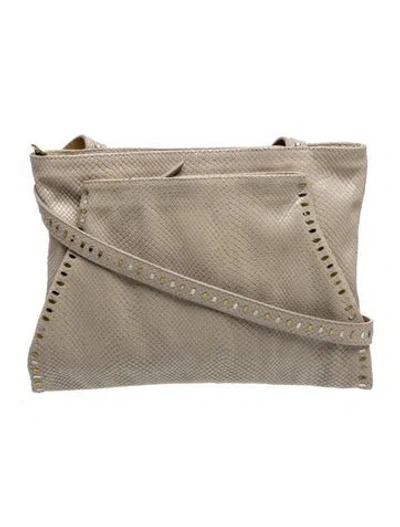 Pre-owned Calleen Cordero Leather Crossbody Bag In Neutrals
