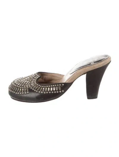 Pre-owned Calleen Cordero Leather Mules In Multicolor