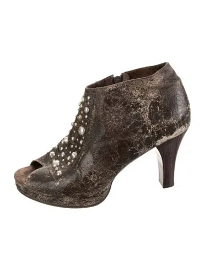Pre-owned Calleen Cordero Leather Pumps In Brown