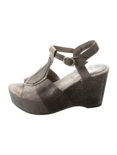 Pre-owned Calleen Cordero Leather Sandals In Neutral
