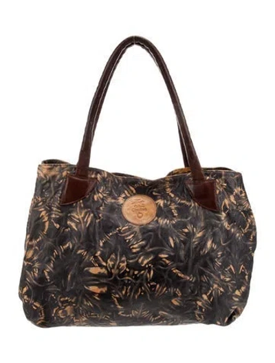 Pre-owned Calleen Cordero Leather Shoulder Bag In Black