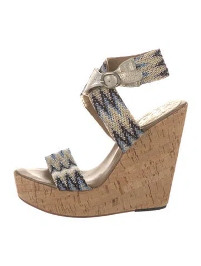 Pre-owned Calleen Cordero Striped Sandals