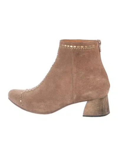 Pre-owned Calleen Cordero Suede Boots In Brown
