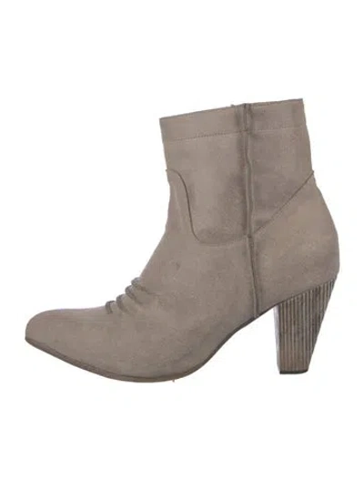 Pre-owned Calleen Cordero Suede Boots In Gray