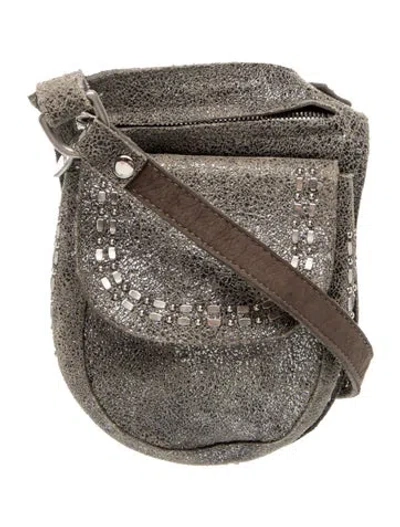 Pre-owned Calleen Cordero Suede Crossbody Bag In Brown