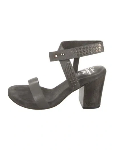 Pre-owned Calleen Cordero Suede Sandals In Gray