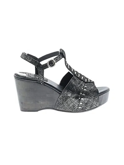 Pre-owned Calleen Cordero Wedges In Black