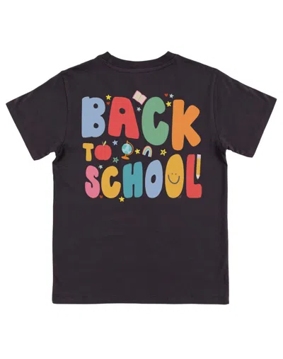 Callie Danielle Back To School Callie Tee In Dark Gray In Grey