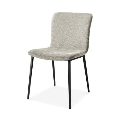 Calligaris Annie Dining Chair In Matte Black/ Malmo Sand