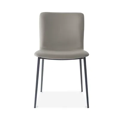 Calligaris Annie Dining Chair In Taupe Leather Seat