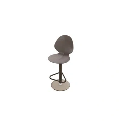 Calligaris Basil Adjustable Stools In Gray
