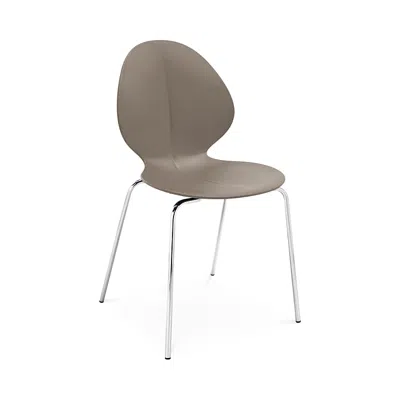 Calligaris Basil Side Chair In Matte Taupe