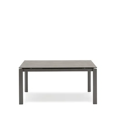 Calligaris Duca Extension Dining Table In Lead Gray