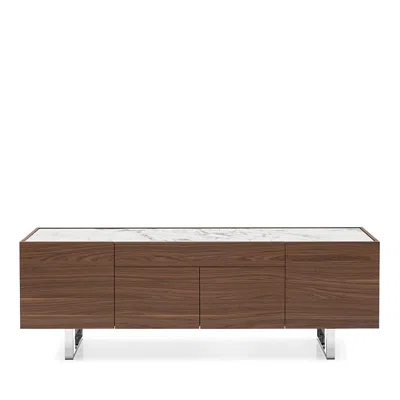Calligaris Horizon Buffet In Walnut/chrome