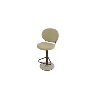 Calligaris Inès Adjustable Stools In Animal Print