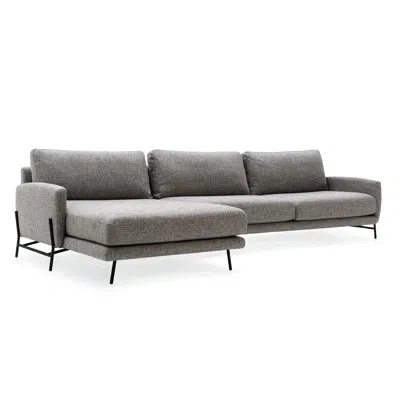 Calligaris Le Marais Upholstered 2-seater Sectional Component In Cream Acrylic